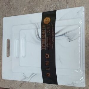 BINO Cutting Board - 3-Piece Chopping Boards | BPA-Free Plastic, Durable